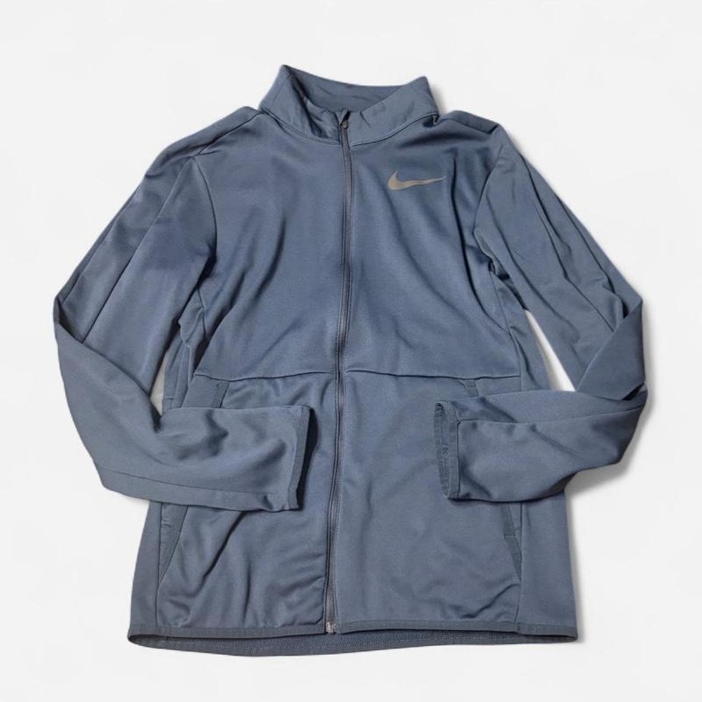 Nike Dri FIT Navy Full Zip Track Jacket Mens Small
